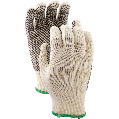 417 PVC Dotted String Knit Gloves, Poly/Cotton, Single Sided, Small Southpoint Industrial Supply