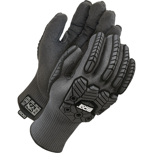 Gants antichocs doubl&eacute;s r&eacute;sistants &agrave; la coupe Deny, 7, Paume en Microfibre, Poignet &eacute;lastique Southpoint Industrial Supply
