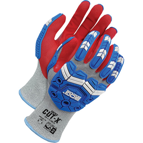 Gants antichocs r&eacute;sistants &agrave; la coupe pour &eacute;crans tactiles Cut-X, 10, Paume en Mousse de nitrile, Poignet &eacute;lastique Southpoint Industrial Supply