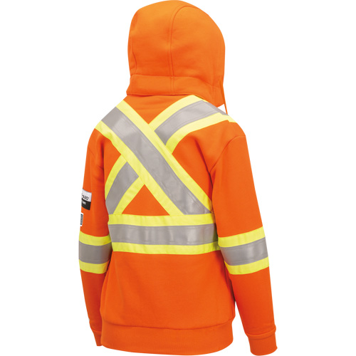 Heavyweight Safety Hoodie, Women's, X-Small, High Visibility Orange Southpoint Industrial Supply