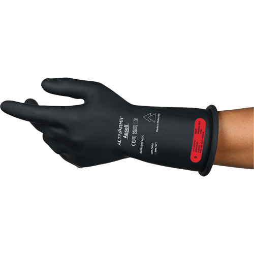 Gants &eacute;lectriques isol&eacute;s ultra l&eacute;gers ActivArmr RIG R011BUL, ASTM classe 0, Taille 8, 11" lo Southpoint Industrial Supply