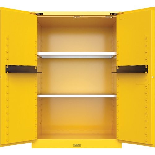 Utili-Guard+ Flammable Safety Cabinet, 90 Gal., 2 Door, 43" W x 65" H x 37" D Southpoint Industrial Supply
