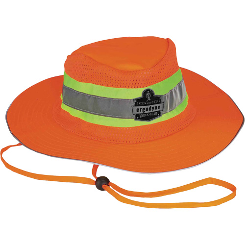 Chapeau de soleil de garde forestier GloWear 8935, petit/moyen, Orange haute visibilit&eacute;, Polyester Southpoint Industrial Supply