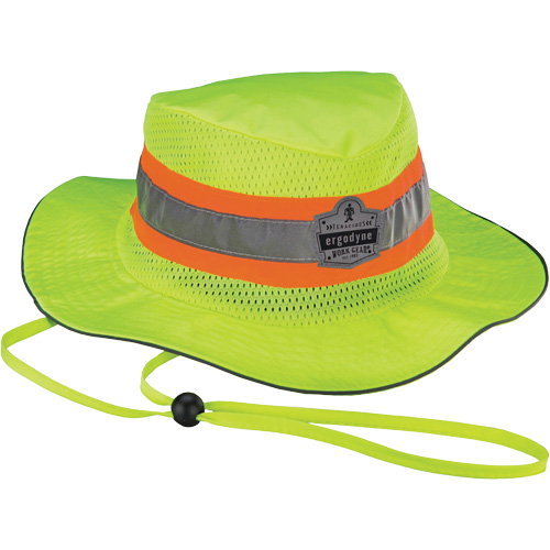 Chapeau de soleil de garde forestier GloWear 8935, 2T-grand/3T-grand, Jaune lime haute visibilit&eacute;, Polyester Southpoint Industrial Supply