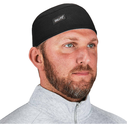 Chill-Its 6630 High-Performance Skull Cap with Terry Cloth Sweatband, Black Southpoint Industrial Supply
