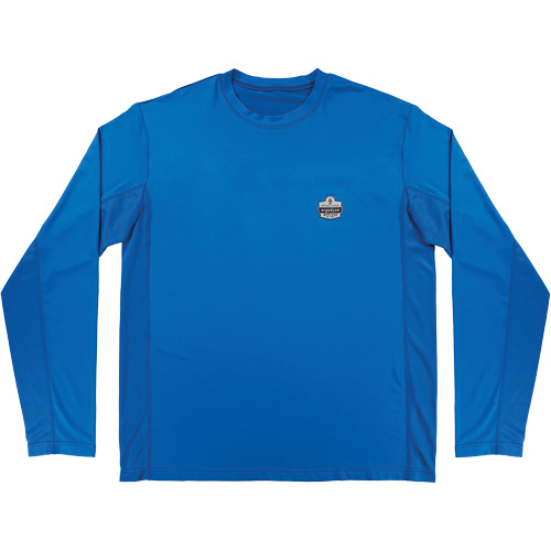 Chemise de refroidissement &agrave; manches longues avec protection solaire et UV Chill-Its 6689, Bleu, Petit Southpoint Industrial Supply
