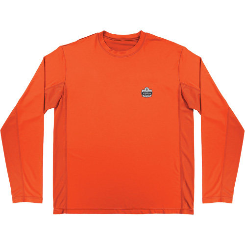 Chemise de refroidissement &agrave; manches longues avec protection solaire et UV Chill-Its 6689, Orange, Petit Southpoint Industrial Supply