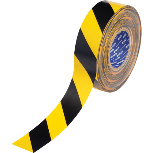 ToughStripe&reg; Max Floor Marking Tape, 2" x 100', Polyester, Black and Yellow Southpoint Industrial Supply