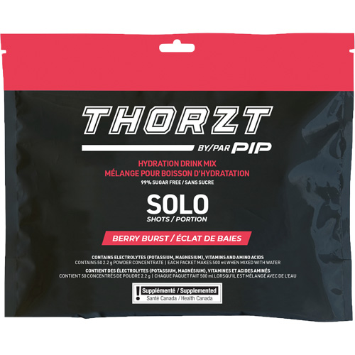 THORZT Sugar-Free Solo Shot Hydration Drink Mix, Single Serve, Berry Burst Southpoint Industrial Supply