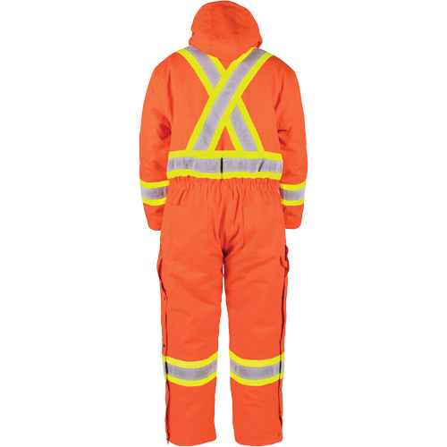 High-Visibility Lined Canvas Overalls, Small, High Visibility Orange Southpoint Industrial Supply