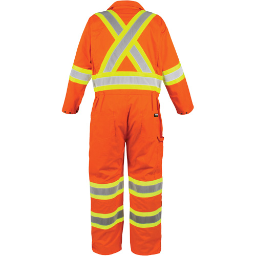 Combinaison non doubl&eacute;e haute visibilit&eacute;, Petit, Orange haute visibilit&eacute; Southpoint Industrial Supply