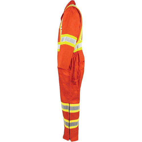 Combinaison non doubl&eacute;e haute visibilit&eacute;, Petit, Orange haute visibilit&eacute; Southpoint Industrial Supply
