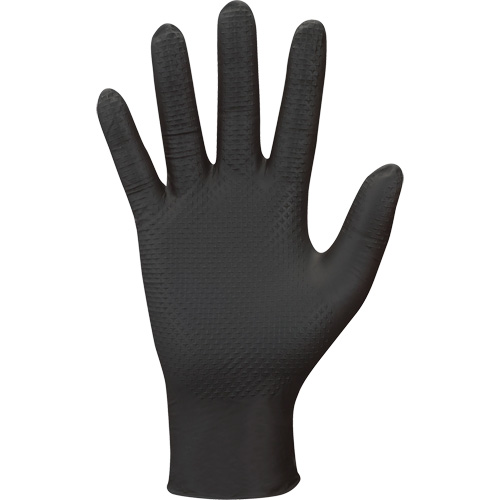 709B PyraGrip Disposable Gloves, 9/Large, Nitrile, 8-mil, Powder-Free, Black Southpoint Industrial Supply