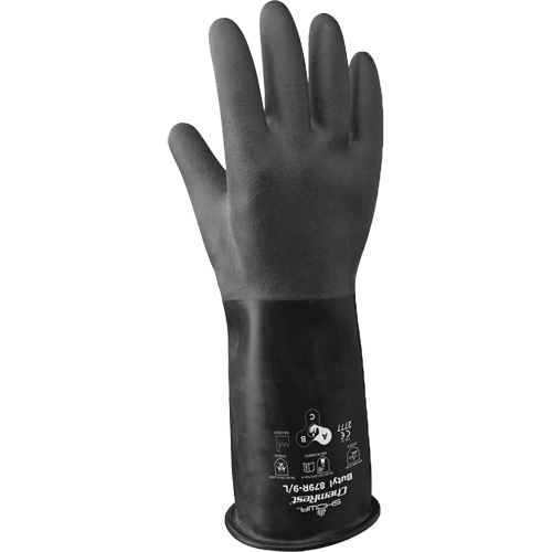 879R Acid-Resistant Gloves, Size X-Large/10, 14" L, Butyl Rubber, 28-mil Southpoint Industrial Supply