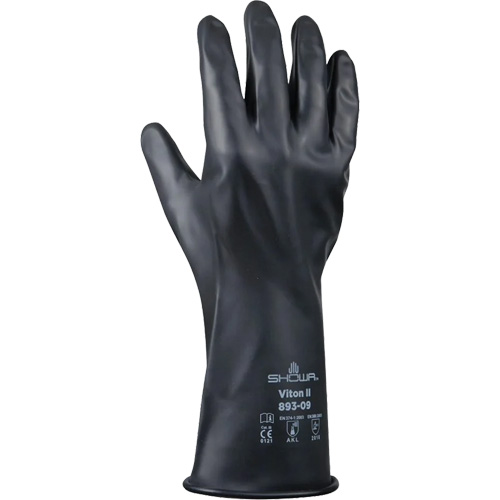 893 Chemical & Acid Resistant Gloves, Size X-Large/10, 12" L, Butyl Rubber/Viton&reg;, 12-mil Southpoint Industrial Supply