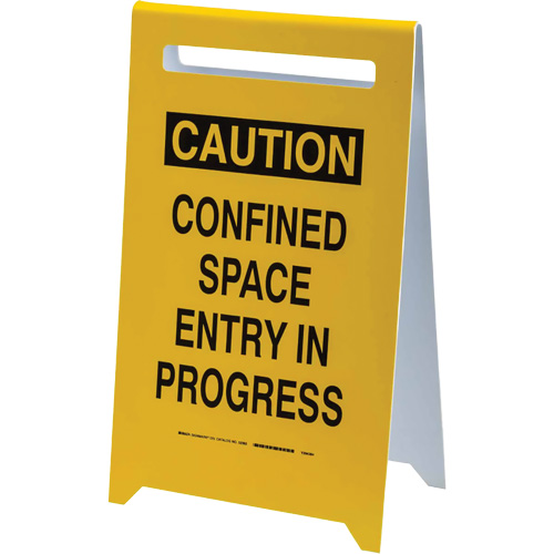 Panneau de sol “Caution Confined Space Entry In Progress”, Anglais Southpoint Industrial Supply