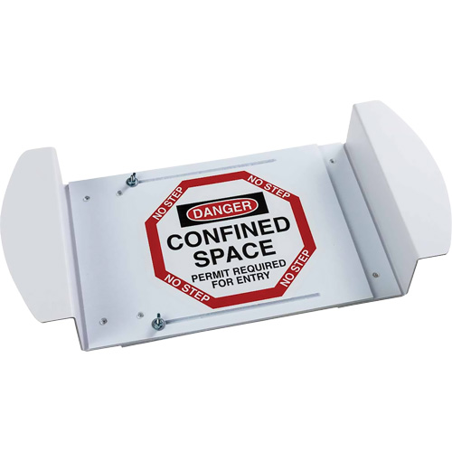 "Danger Confined Space Permit Required For Entry" Manhole Sign, 21" x 30", Polystyrene, English Southpoint Industrial Supply