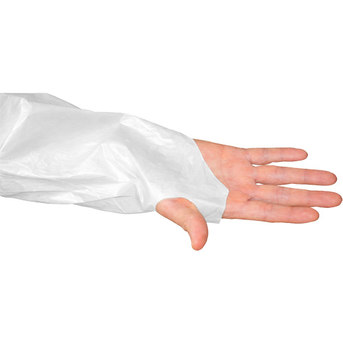 CoverMe Gown with Thumbholes, One Size, White, Polyethylene Southpoint Industrial Supply