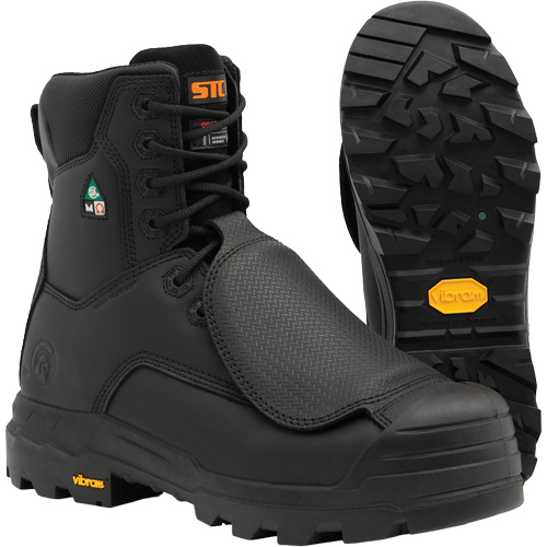 Bottes de travail Vulcan avec protecteur m&eacute;tatarsien &agrave; l'ext&eacute;rieur, Cuir, Taille 7, Imperm&eacute;able Southpoint Industrial Supply