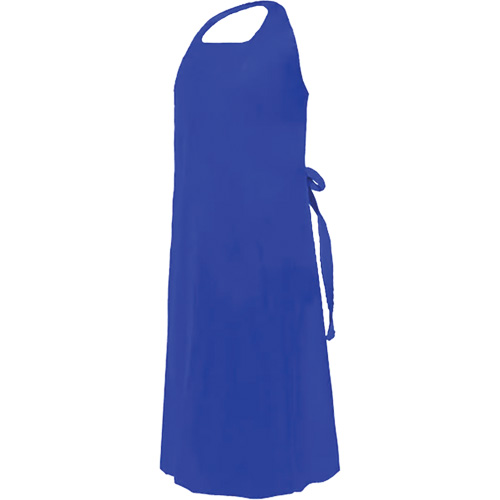 Tablier CoverMe avec encolure d&eacute;coup&eacute;e, Polyur&eacute;thane, 45" lo x 35" la, Bleu Southpoint Industrial Supply