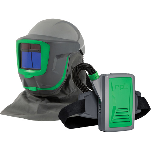 Z-Link+ syst&egrave;me APR motoris&eacute; avec cape &agrave; l'&eacute;paule & visi&egrave;re, Respirateur &agrave; masque/Masque de soudage Southpoint Industrial Supply