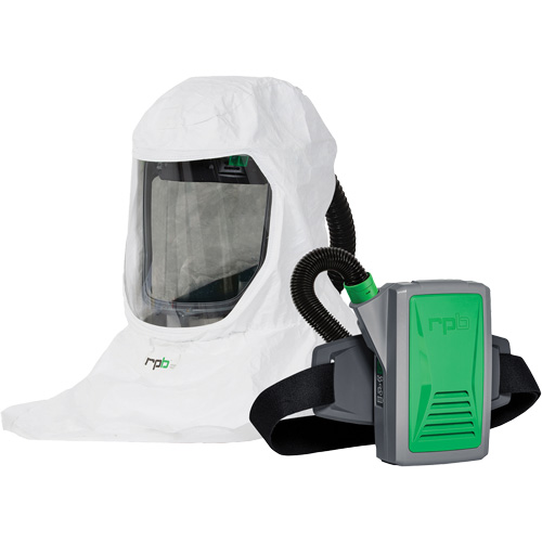 Respirateur T-Link avec casquette, tube de respiration, montage &agrave; la ceinture & APR motoris&eacute; PX5, Cagoule ample & visi&egrave;re, Pile Lithium-ion Southpoint Industrial Supply