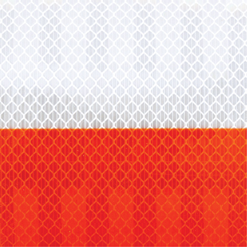 Pellicule souple pour chantiers routiers &agrave; haute intensit&eacute; 382VHIP, 5" la x 150' lo, Orange et blanc Southpoint Industrial Supply