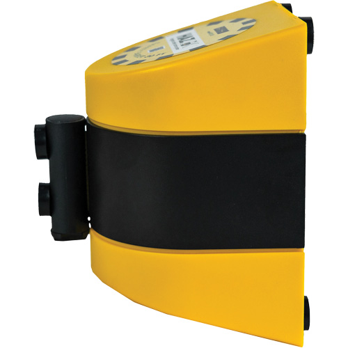 HAZLOK Safety Barrier System, Plastic, Magnetic Mount, 30', Black and Yellow Tape Southpoint Industrial Supply