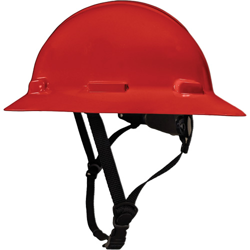 Casque de s&eacute;curit&eacute; &agrave; bordure compl&egrave;te LIDGUARD avec mentonni&egrave;re, R&eacute;pond aux normes CSA type 1, Suspension Rochet, Ventil&eacute; Southpoint Industrial Supply