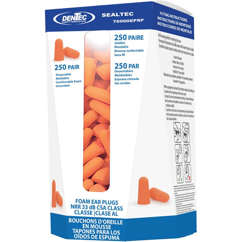 SEALTEC33 Disposable Foam Earplugs Refill, Bulk - Canister Southpoint Industrial Supply