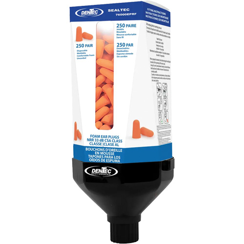 SEALTEC33 Foam Earplug Wall Dispenser Kit with Uncorded Earplugs Southpoint Industrial Supply