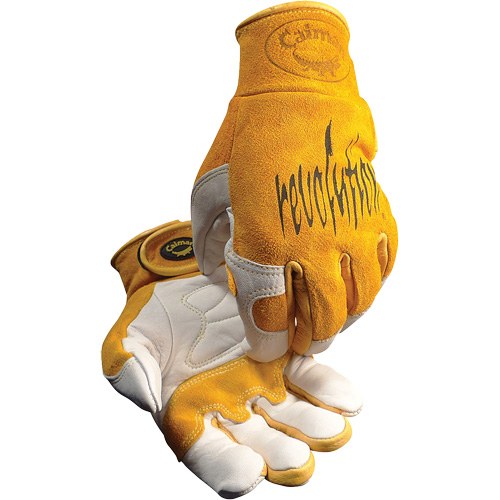 Caiman&reg; Premium TIG/MIG Welder's Gloves with Hook & Loop Closure, Split Cowhide, Size X-Large Southpoint Industrial Supply