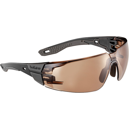 Lunettes de s&eacute;curit&eacute; RUSH+ 2.0 avec monture noire et grise, M/G, Lentille Bronze, Antibu&eacute;e/Anti-&eacute;gratignures, ANSI Z87+ Southpoint Industrial Supply