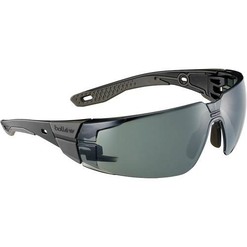 Lunettes de s&eacute;curit&eacute; RUSH+ 2.0 avec monture noire et grise, M/G, Lentille Gris/3,0, Antibu&eacute;e/Anti-&eacute;gratignures, ANSI Z87+ Southpoint Industrial Supply