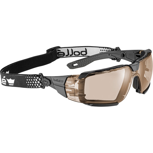 Lunettes de s&eacute;curit&eacute; RUSH+ 2.0 XP avec monture noire et grise, M/G, Lentille Cuivre, Antibu&eacute;e/Anti-&eacute;gratignures, ANSI Z87+ Southpoint Industrial Supply