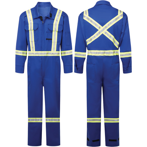 Combinaison de 9 oz FR Avenger, style 109, Hommes, Bleu royal, Taille 48 (grande taille) Southpoint Industrial Supply