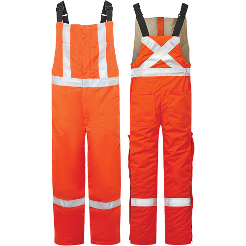 Salopette isol&eacute;e haute visibilit&eacute; de 9 oz Avenger, style 525, Hommes, Grand, Orange Southpoint Industrial Supply
