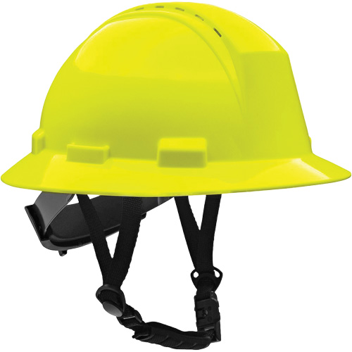 Kilimanjaro Full Brim Safety Helmet with HDPE Shell, Meets CSA Type 2, Ratchet Suspension, Vented Southpoint Industrial Supply