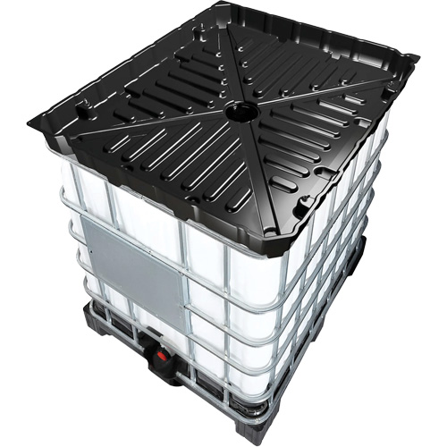 Full Size 30 Gal. Black Chemically-Resistant Polyethylene Funnel Southpoint Industrial Supply