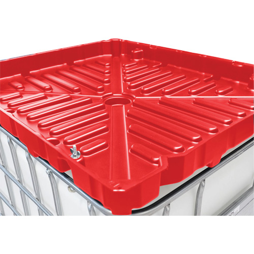 Full Size 30 Gal. Red Chemically-Resistant Polyethylene IBC Funnel Southpoint Industrial Supply