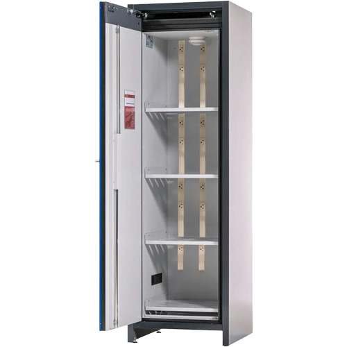 Armoire dentreposage de batteries lithium-ion avec recharge int&eacute;gr&eacute;e et r&eacute;sistance au feu de 90 minutes Southpoint Industrial Supply