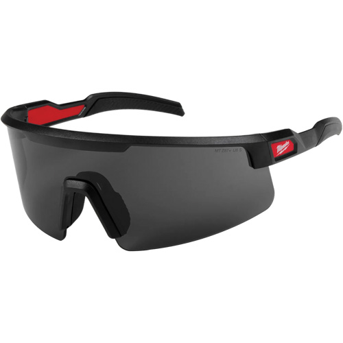 Wraparound Safety Glasses, Black Lens, Anti-Scratch, ANSI Z87+/Meets/Exceeds CSA Z94.3 Southpoint Industrial Supply