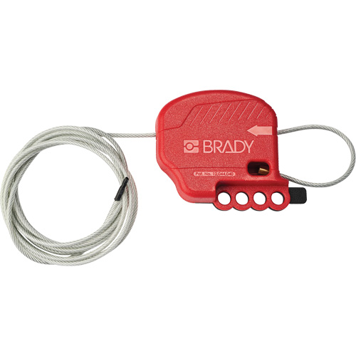 Mini All-Purpose Cable Lockout with Steel Cable, 8' Length Southpoint Industrial Supply