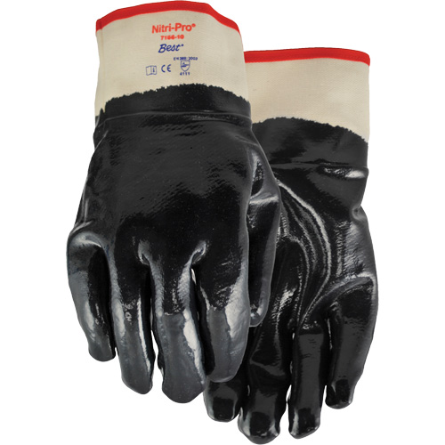 Gants enduits Nitri-Pro, 9/Grand, R&ecirc;vetement Nitrile, Enveloppe en Jersey/Coton Southpoint Industrial Supply
