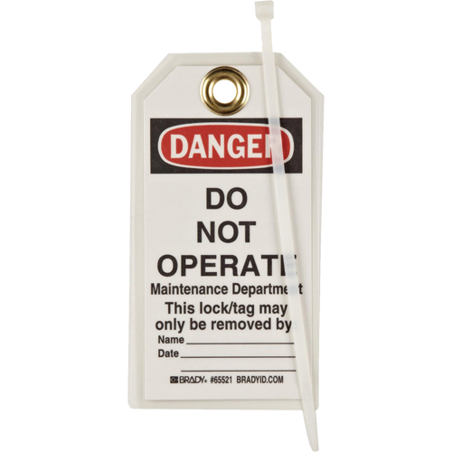 &eacute;tiquettes de verrouillage, Plastique, 3" la x 5-1/2" h, Anglais Southpoint Industrial Supply