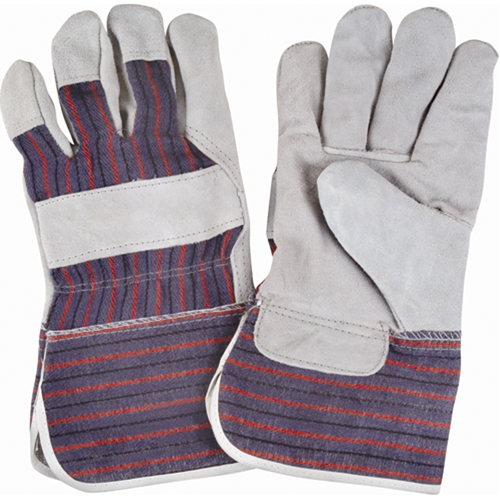 Gants d'ajusteur rugueux, Grand, Paume en Cuir de vache refendu, Doublure en Coton Southpoint Industrial Supply