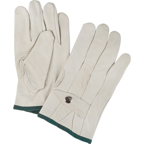 Gants de cordeur d'usage standard, Moyen, Paume Cuir fleur de vache Southpoint Industrial Supply