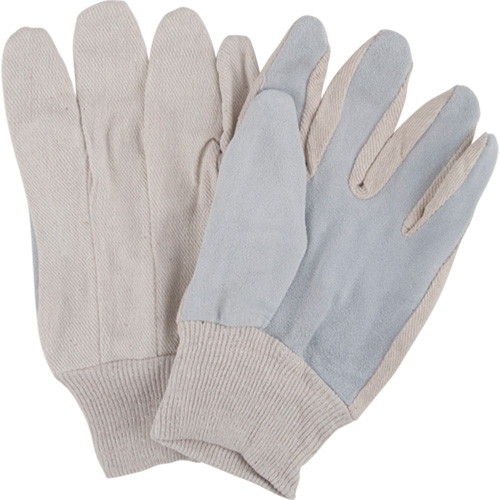 Gants de travail d'usage standard, Grand, Paume en Cuir de vache refendu Southpoint Industrial Supply