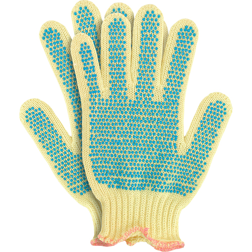 Knit Gloves with Dots, Size Small/7, 7 Gauge, PVC Coated, Kevlar&reg; Shell, ANSI/ISEA 105 Level 2 Southpoint Industrial Supply