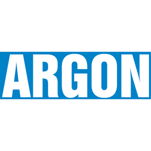 Marqueurs de tuyau "Argon", Autocollant, 2-1/2" h x 12" la, Blanc/bleu Southpoint Industrial Supply